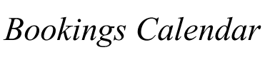 Bookings Calendar